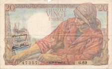 Banque de France France 20 Francs 1943