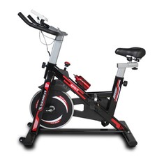 Fitness Exercise Bike Indoor Cycling Stationary w/ LCD Display, Seat Adjustabl