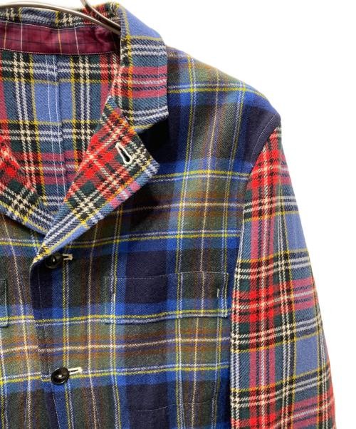 Check Patchwork Jacket Unisex Casual Spring Autum… - image 6