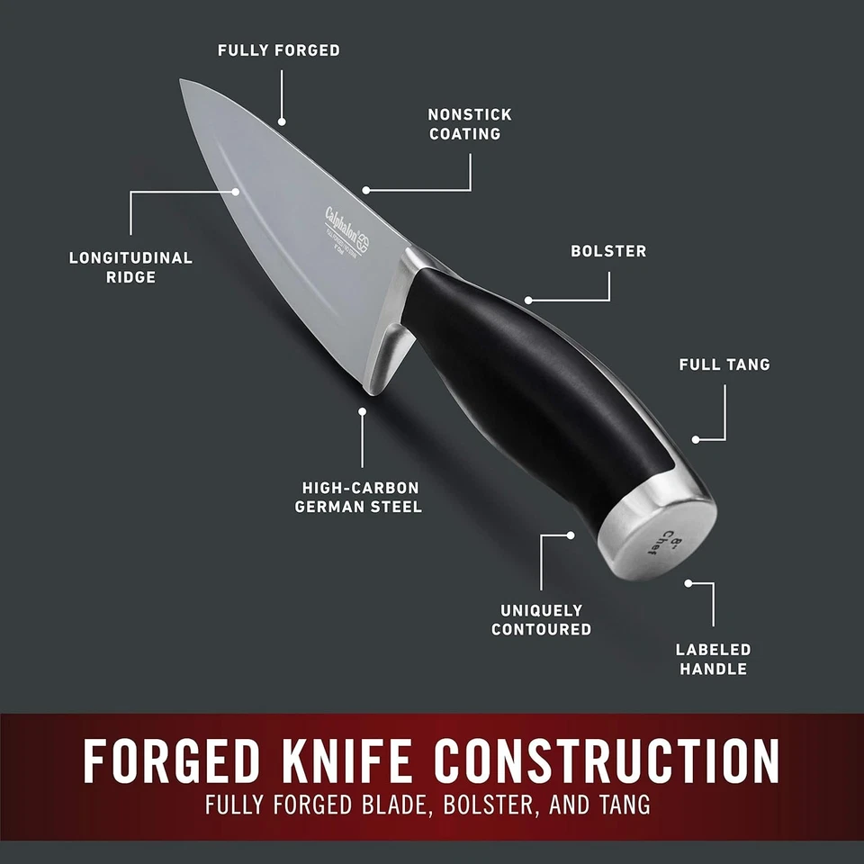 Calphalon Contemporary SharpIN Nonstick 13 Piece Cutlery Set 13 Piece, Black  - Image 4 of 4