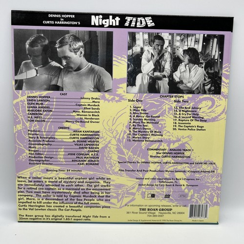 Night Tide - Widescreen Laserdisc LD - Roan Group Classics - Imagen 4 de 8