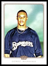 Carlos Gomez 2010 Topps 206 #74 Brewers MLB READ FREE SHIPPING AutographDen
