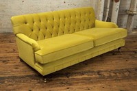 Chesterfield Gelb Couch Sofa Polster 3 Sitzer Couchen Sitz Garnitur Sofas Neu