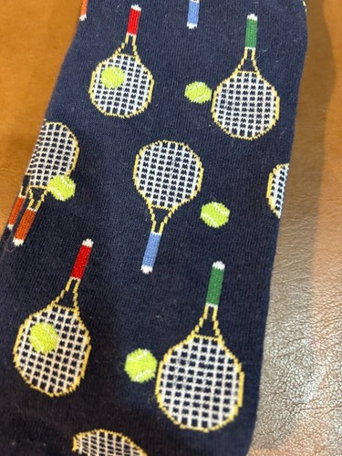 New! K. Bell Men's Tennis Themed Crew Length Socks Size 10-13 shoe 6.5 - 12 - Picture 5 of 5