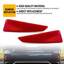 2xRed Lens Rear Bumper Reflectors For Lexus RX350 RX350L RX450h RX450hL 2016-20