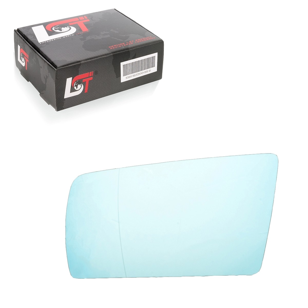 Adhesive Left Aspherical Blue Mirror Glass for Mercedes E-Class W210 S210 -99
