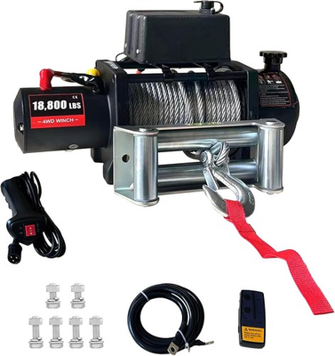 #ad 18800LBS Truck Electric Winch Kit Waterproof IP67 80FT Steel Cable Truck Winch $367.99