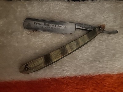 Harris Goar Mfg Co Extra Hollow Ground Straight Razor W/Etched Face 11/16''