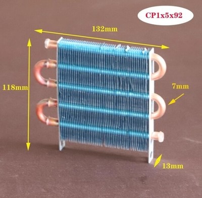 Mini Condenser Radiator   Tube Fin CP1X5X92 Evaporator #yi