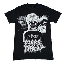Ken Carson x Ed Hardy T Shirt S Black More Chaos & Friends Tee Fitted NEW