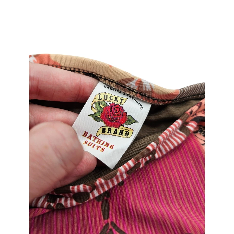 Lucky Brand женщин Sz S бикини купальник комплект выстеганная цветочный узор новый - Изображение 4 из 4