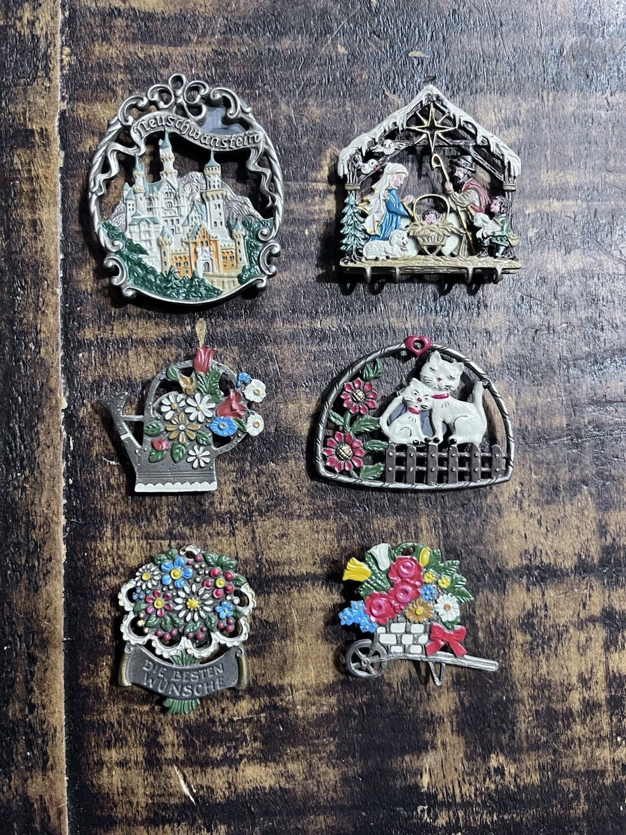 ドイツ　キーン／Kühn のピューターのクリスマスオーナメント　手彩色 Zinn 93 Pewter - Etsy