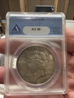 1934‑D Peace Dollar $1 PCGS AU58 Near Mint‑AU