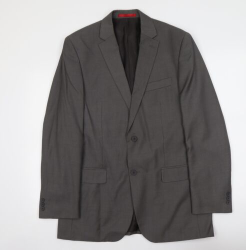 Burton Mens Grey Polyester Jacket Suit Jacket Size M Regular - Picture 1 of 10