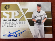 2008 SPX YOUNG STAR SIGNATURES - JOHN DANKS #YSS-JD CHICAGO WHITE SOX