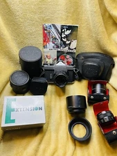 Asahi Pentax Spotmatic SP SLR 35mm Film Camera w/ 3 Super-Takumar Lens And More!