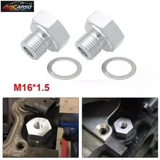 2PCS Oil Pressure Sensor Adapter M16 1.5 Adapter to 1/8 NPT Fit All GM LS Series