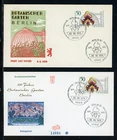 Germany Scott #9N434 FIRST DAY COVERS (2) Botanical Garden 300th ANN Orchids $$