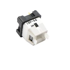 EAO 99-481.837 Lot of 2, Pushbutton Switch DPST-NO Standard Panel Mount, Front