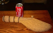Unique antique hand made artistic hand held broom-----16119