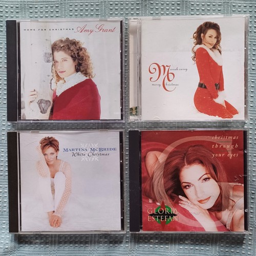 4 1990s Christmas CD Lot: Mariah Carey Gloria Estefan Amy Grant Martina McBride - 第 1/7 張圖片