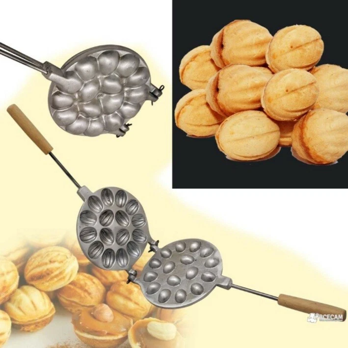 WALNUT COOKIE MOLD (ORESHEK) MAKER 16 NUT ORESHKI RUSSIAN SOVIET COOKIES PASTRY