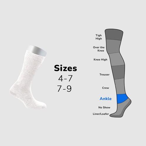 Cosyfeel® Women Loose Diabetic Crew Socks 4-Pack Bamboo Durable Seamless Toe - Picture 27 of 96