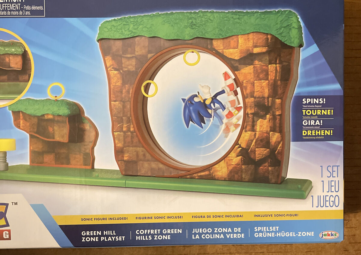 Sonic The Hedgehog Green Hill Zone Playset with Sonic Figure