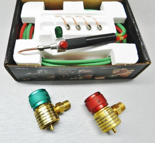 Smith Little Torch with 5 Tips & Oxygen & Fuel Regulators Jewelry Soldering Kit