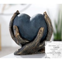 "Casablanca Design Skulptur \"Herz In HäNden\" 89381 Liebe GlüCk Treue Hochzeit"