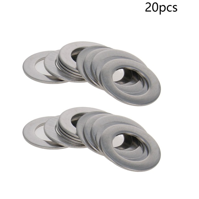 20Pcs M10 Conical Cupped Washers Spring Washers Hardware Kits Stainless
