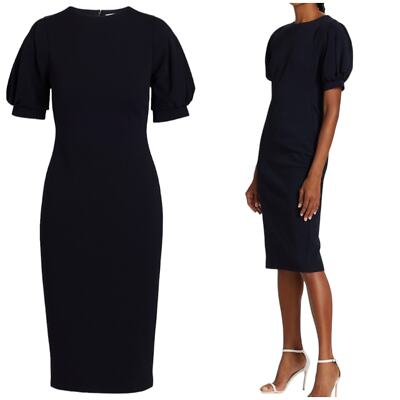 MaxMara NWOT Unione Puff-Sleeve Body-Con Stretch Jersey