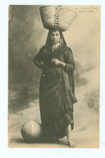 EGYPTIAN TYPES-FORTUNE TELLER-#41-PRE1920-B/W-FULL VIEW STANDING-(WHITE BOX)