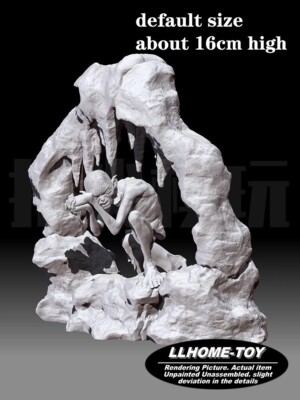 Anime movie Trahald Gollum ugly Monster Squatting Resin 3D Print GK Kit Figure