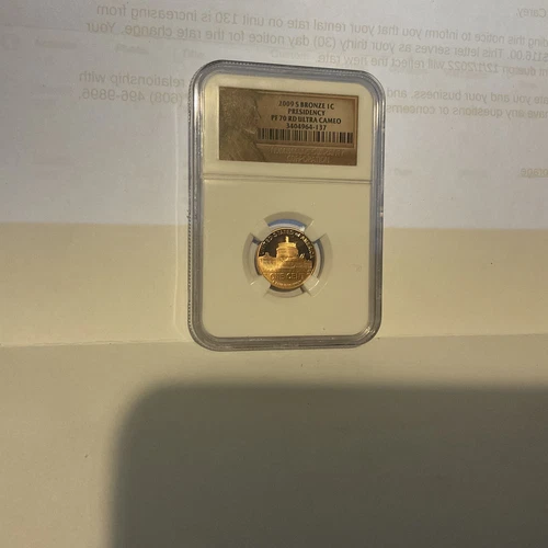 2009 S BRONZE 1c LINCOLN PRESIDENCY CENT PENNY NGC PF70 RD ULTRA CAMEO PORTRAIT