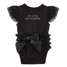 Little Black Dress Toddler Girls Elegant Lace SS Short Sleeve 3-6 mo - Pack of 2