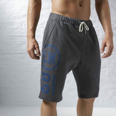 Reebok Les Mills Shorts Herren Small French Terry Jogginghose Training Gym