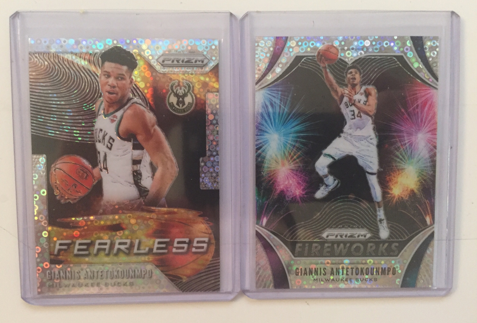 2019-20 Prizm Giannis Antetokounmpo Fearless And Fireworks Hyper