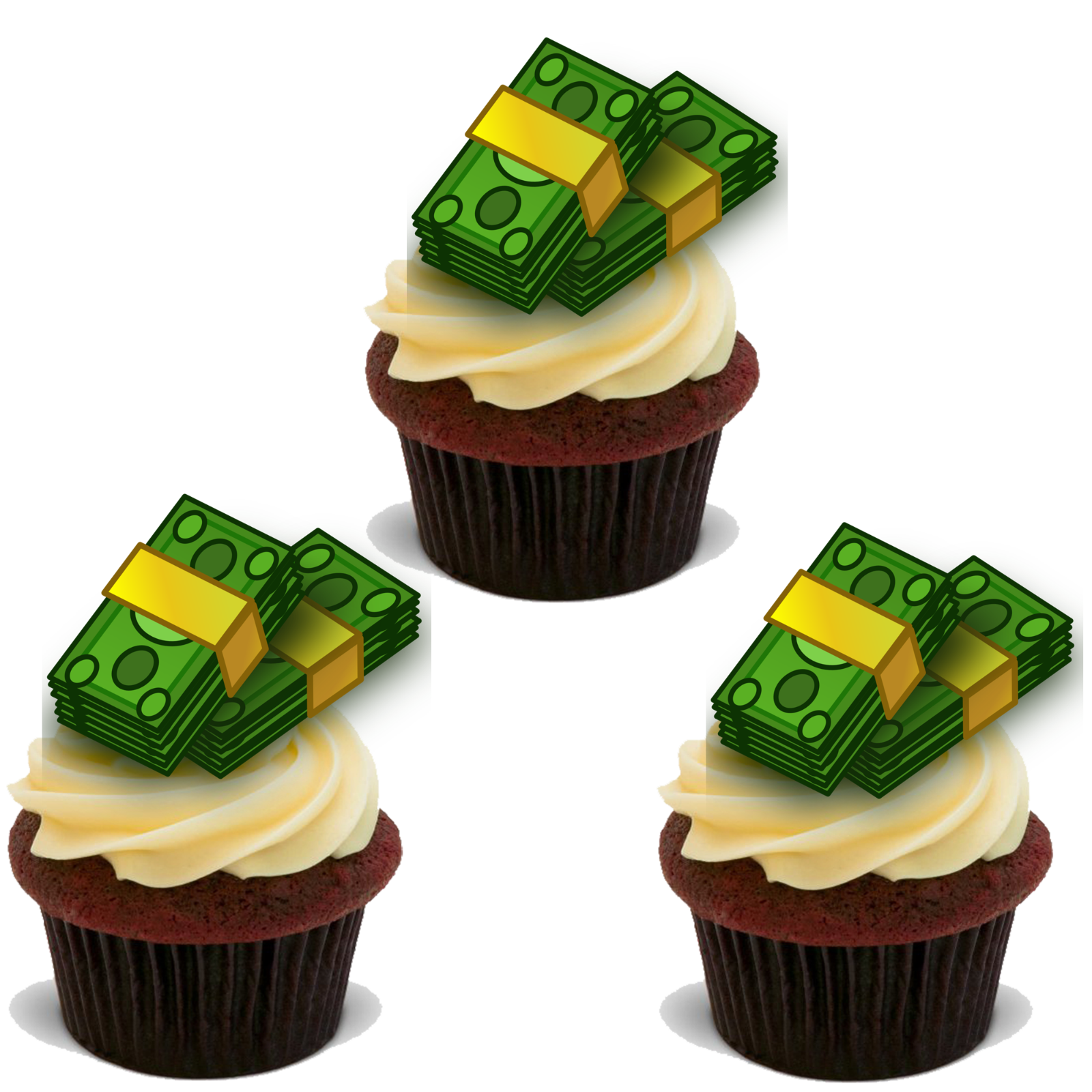 30 MONEY BUNDLE OF BANK NOTES PREMIUM EDIBLE STAND UP RICE WAFER CAKE ...