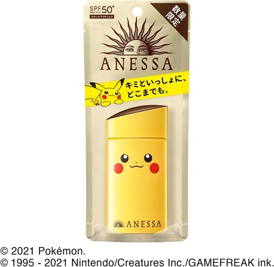 ANESSA SPF50+ Perfect UV Skin Care Milk a Pokemon Limited Package Pikachu NEW JP