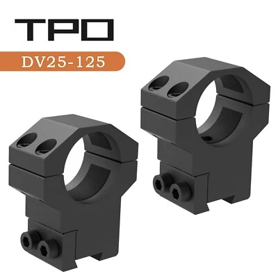 TPO 1'' Scope Rings 3/8' Dovetail High Profile .22 caliber Riflescope rings 1 pair
