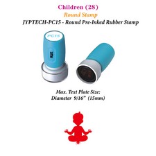 Children 28 Round Teacher Stamp JYP PC15 Pre-Inked Rubber Stamp
