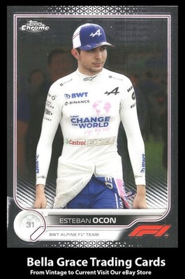2022 Topps Chrome Formula 1 Esteban Ocon #43 BWT Alpine F1 Team