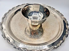 Oneida Royal Provincial Chip And Dip Set Vintage Silver Plated