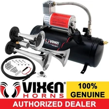TRAIN HORN KIT FOR TRUCK/CAR/PICKUP LOUD SYSTEM /1.5G AIR TANK/150PSI/3 TRUMPETS