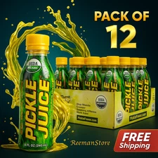 Pickle Juice Sports Drink Relieves Cramps Immediately 8 oz 12 Packs Organic