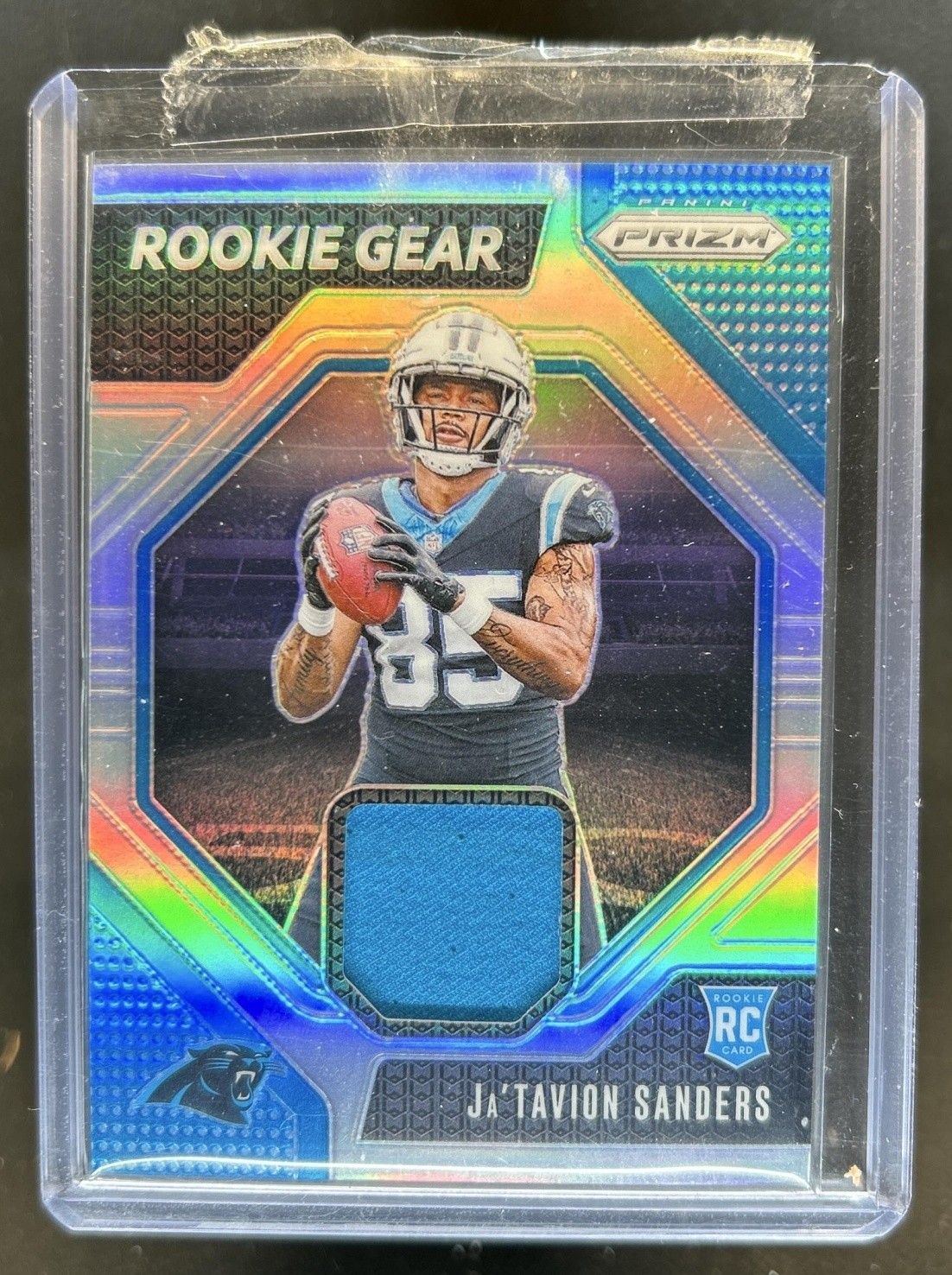 Ja'Tavion Sanders Panini Prizm Rookie Gear #RGJSS Base