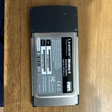 Linksys WPC54G v3 Wireless-G 2.4GHz 802.11g Notebook PCMCIA Adapter Card Cisco