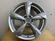 1 x AUDI A6 C8 4K 18" 5 ARM DESIGN SPOKE SILVER GENUINE OEM ALLOY WHEEL