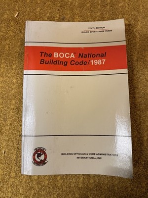 THE BOCA NATIONAL BUILDING CODE 1987 (362371002)